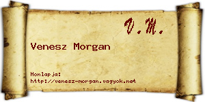 Venesz Morgan névjegykártya